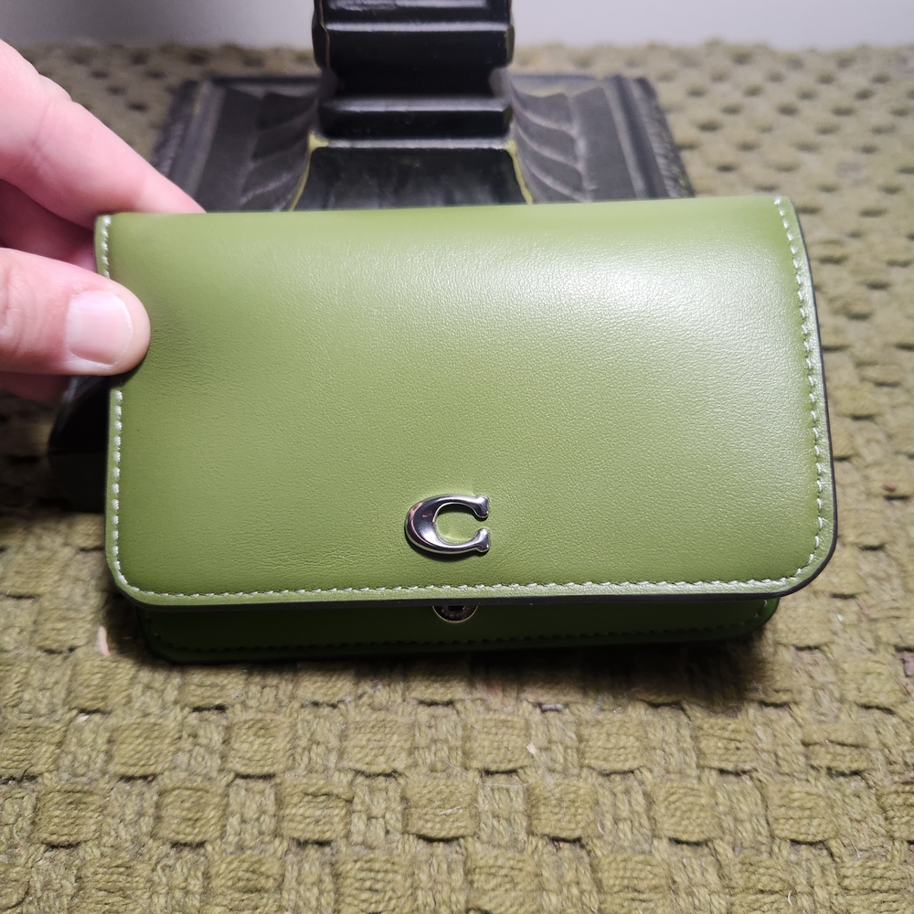 Coach Green Key & Card Holder